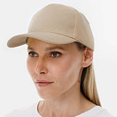 Бейсболка Long Beach, бежевая