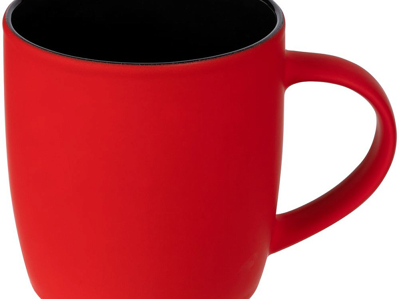 Кружка Surprise Touch Black с покрытием софт-тач, красная