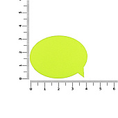 Наклейка тканевая Lunga Bubble, M, желтый неон