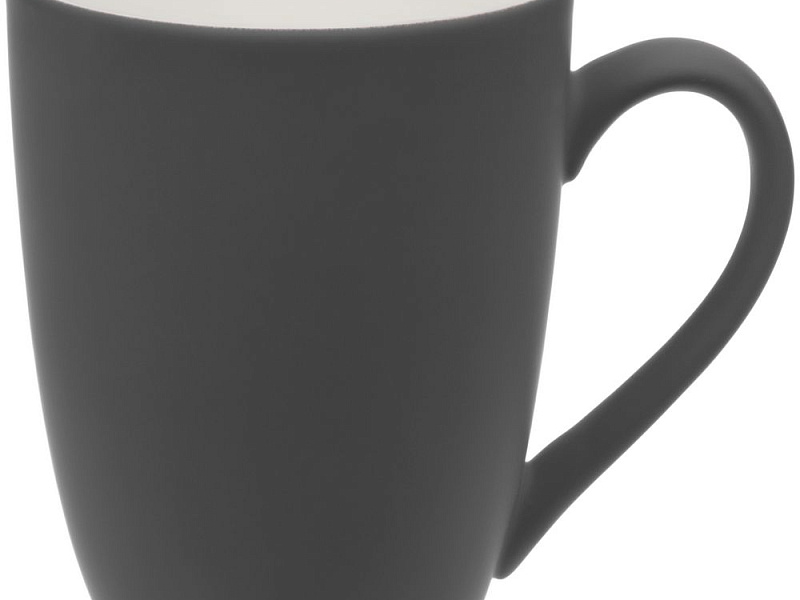 Кружка Good Morning с покрытием софт-тач, ver.2, серая