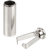 Наконечник для шнурка Nozzle, ver.2, серебристый (хром)