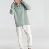 Толстовка с капюшоном унисекс Hoodie, серо-зеленая