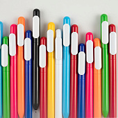 Ручка шариковая Swiper, голубая с белым