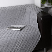 Плед Trenza, светло-серый