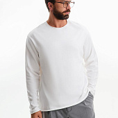 Лонгслив унисекс Siluetti Fuori, молочно-белый