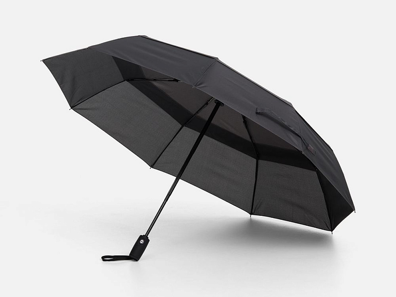 Складной зонт Dome Double с двойным куполом, серый