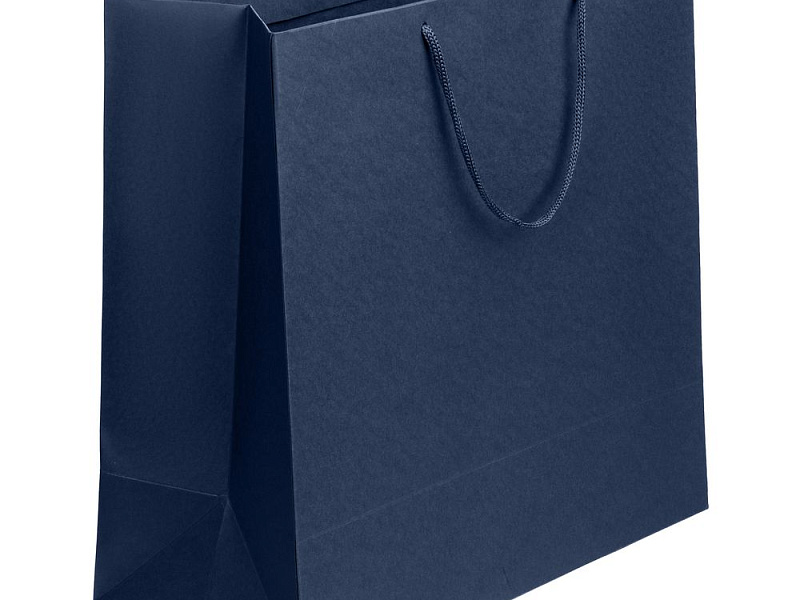 Пакет бумажный Porta L, темно-синий
