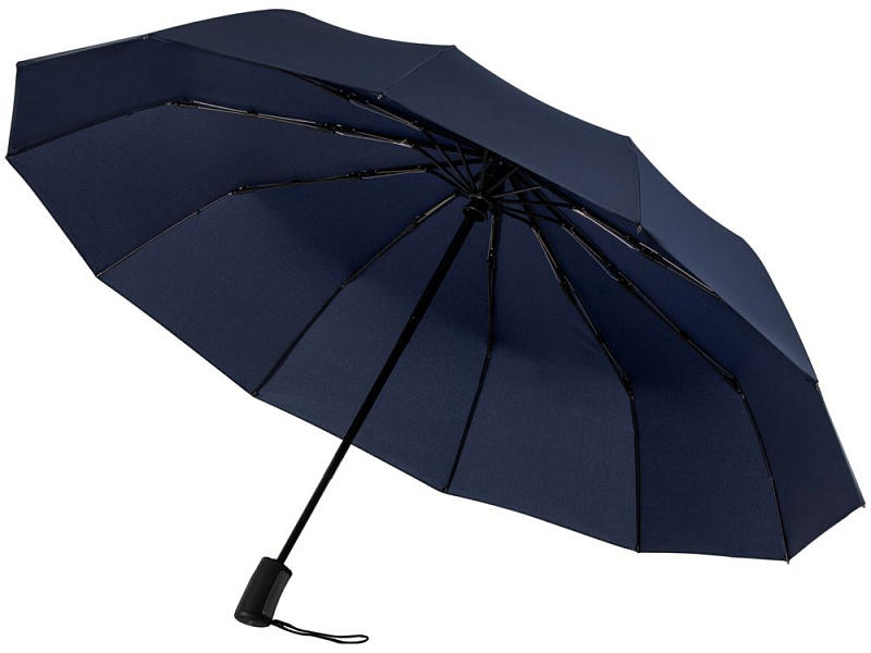 Зонт складной Fiber Magic Major, темно-синий