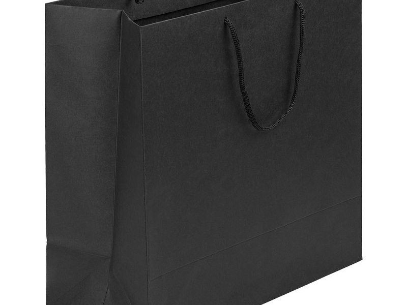 Пакет бумажный Porta L, черный