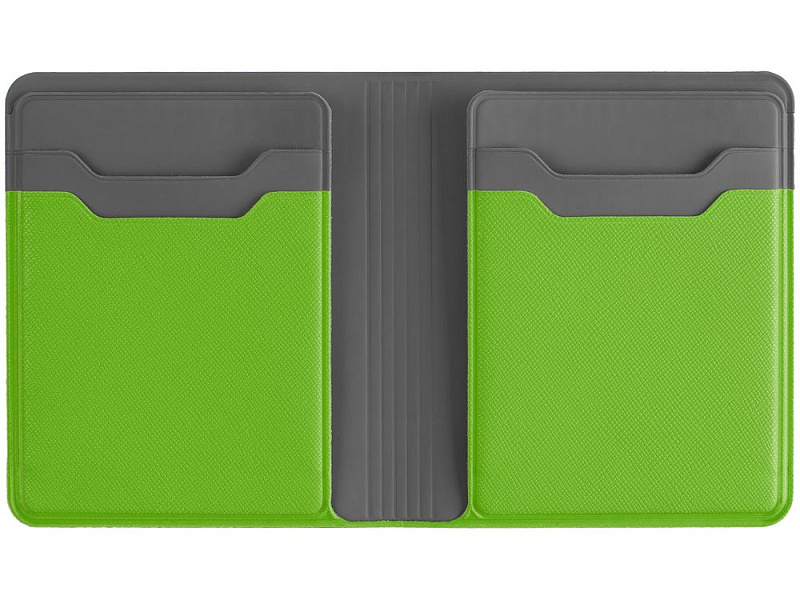 Картхолдер с отделением для купюр Dual, зеленый