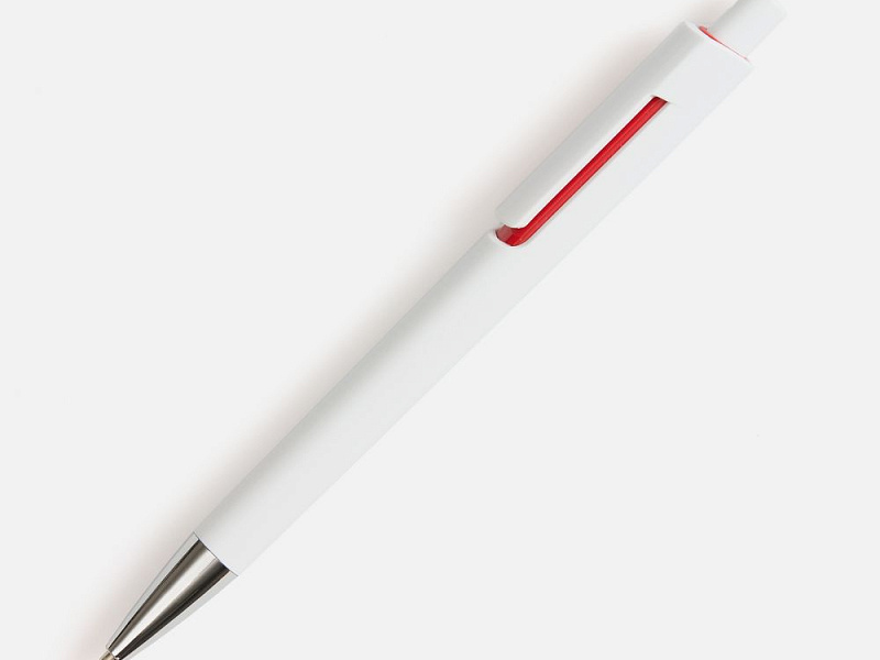 Ручка шариковая Dominanta, белая с красным
