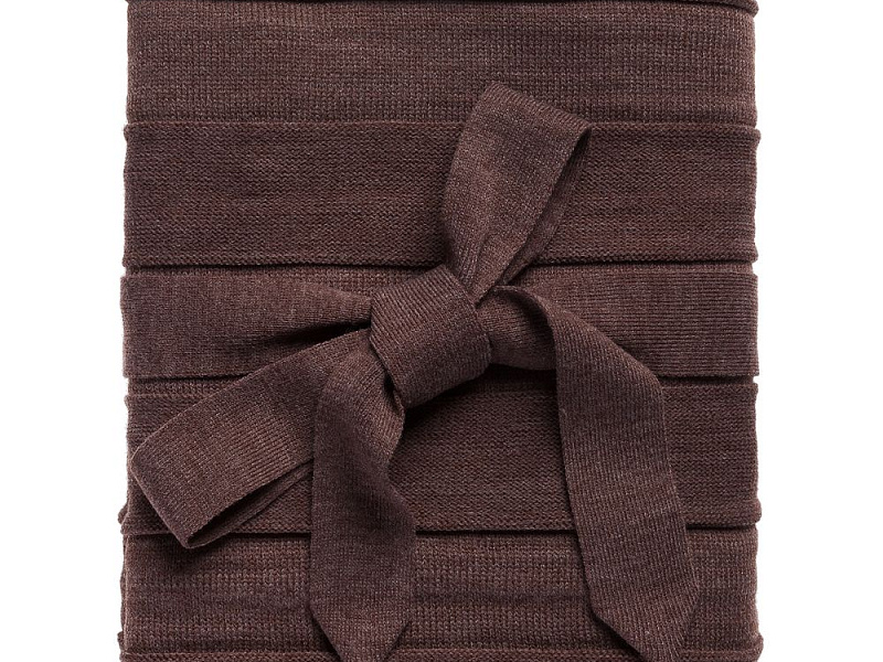 Плед Pleat, коричневый