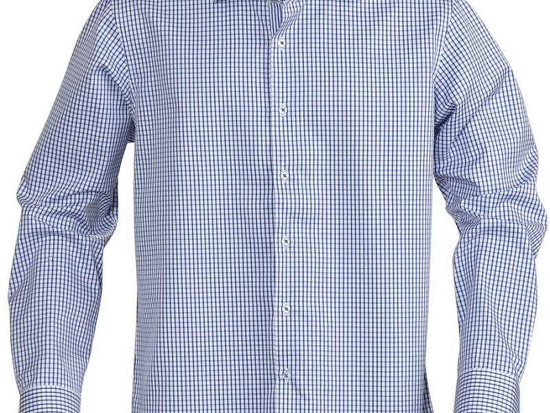 Рубашка мужская в клетку Tribeca, синяя
