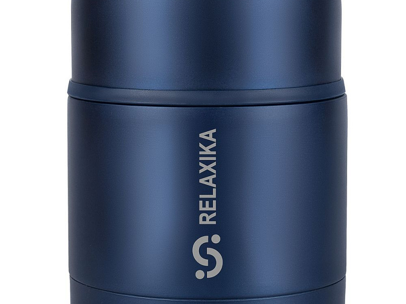 Термос для еды Relaxika 500, темно-синий