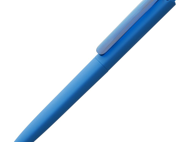 Ручка шариковая Prodir DS8 PRR-T Soft Touch, голубая