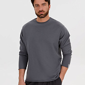 Лонгслив унисекс Siluetti Fuori, серый