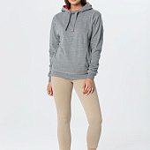 Двусторонняя толстовка Revers, серая с красным