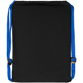 Рюкзак Nock, черный с синей стропой