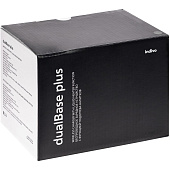 Кружка с подогревом и беспроводной зарядкой dualBase plus, черная