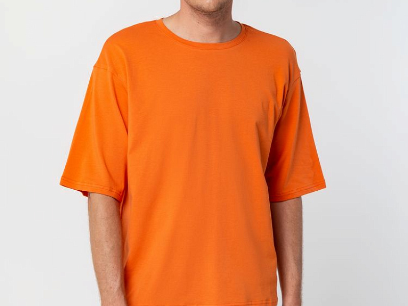 Футболка унисекс оверсайз Street Vibes, оранжевая