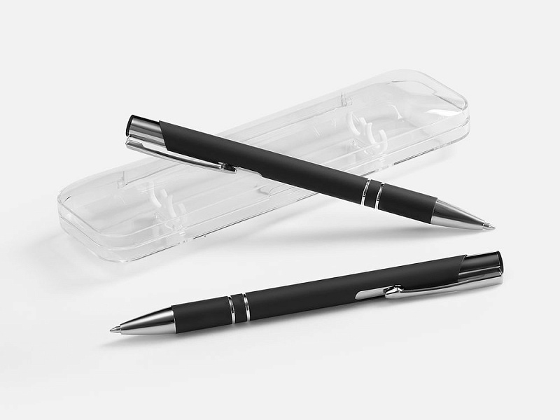 Набор из 2 ручек Keskus Soft Touch, черный