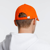 Бейсболка Spiker, оранжевая с белым