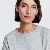 Свитшот унисекс Delta, серый меланж