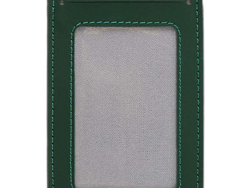 Чехол для пропуска Shall Simple, зеленый