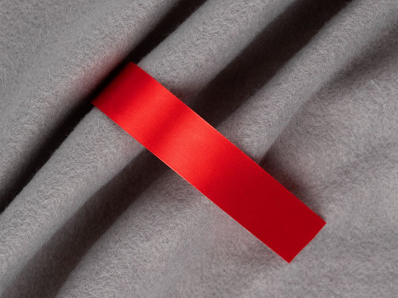 Лента сатиновая Satin 20 XXL, красная, 220 см