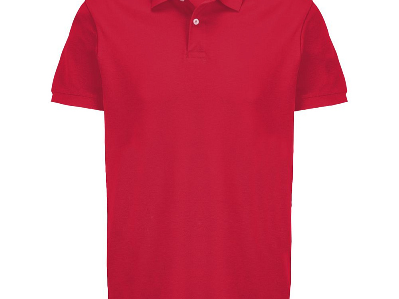 Рубашка поло унисекс Pacific, красная