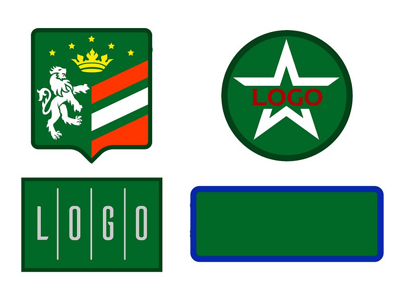 Шеврон из габардина Gabo M, зеленый