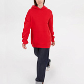 Худи оверсайз унисекс Outshine, красное