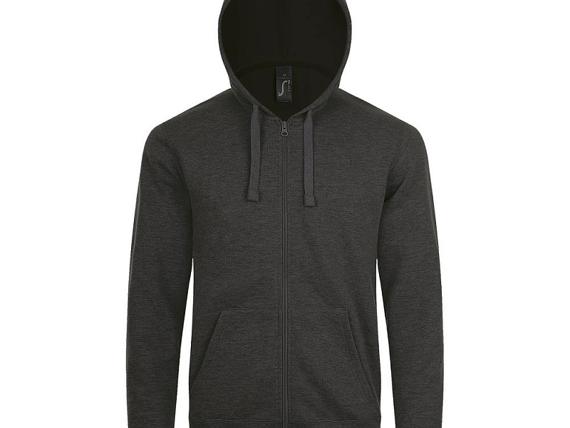 Толстовка унисекс Stone, черный меланж