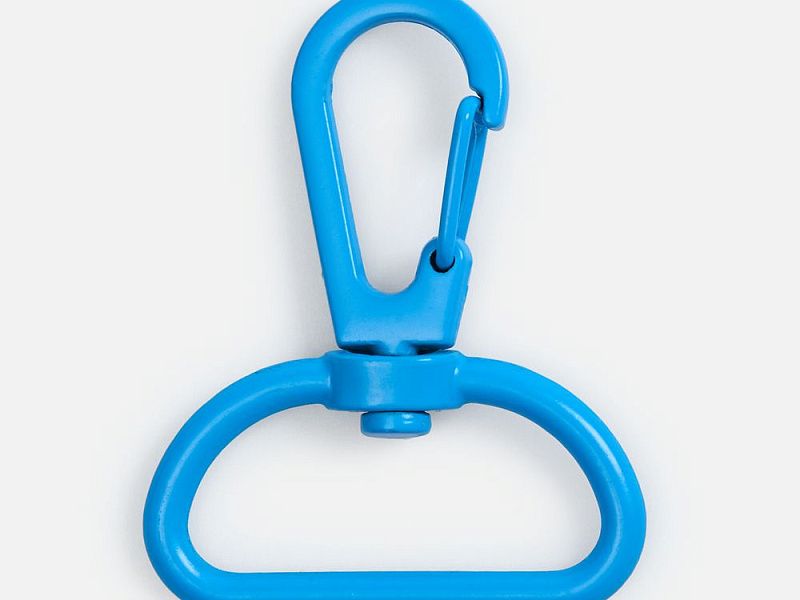 Застежка-карабин Snap Hook, L, голубая