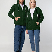 Толстовка на молнии с капюшоном Siverga, темно-зеленая