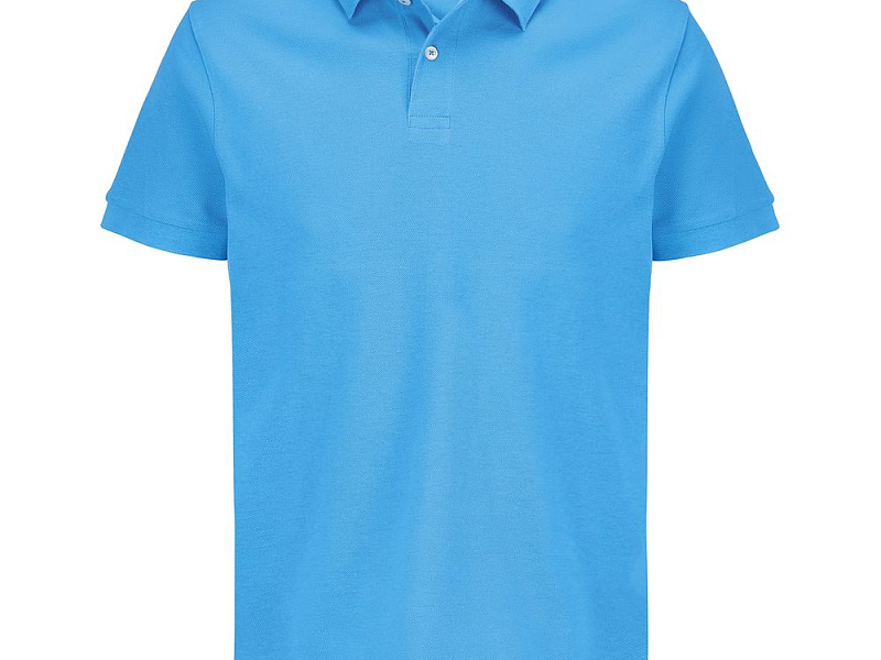 Рубашка поло унисекс Pacific, ярко-бирюзовая