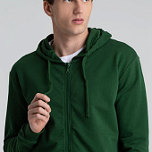 Толстовка на молнии с капюшоном Siverga Heavy 2.0, темно-зеленая