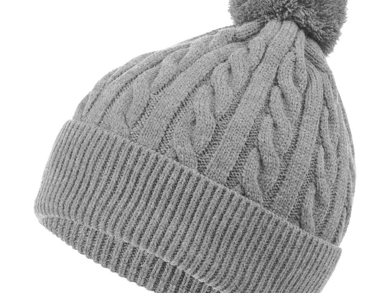 Шапка Heat Trick, светло-серый меланж