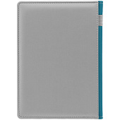 Ежедневник Spain Shall на заказ, недатированный, серый с бирюзовым