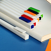 Ручка шариковая Swiper SQ, белая с синим