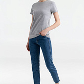 Футболка женская T-bolka Stretch Light Lady, серый меланж