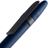 Ручка шариковая Prodir DS5 TSM Metal Clip, синяя с серым