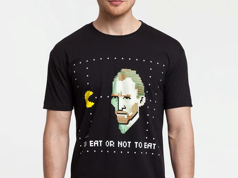 Футболка мужская «Ван-Пакман», черная