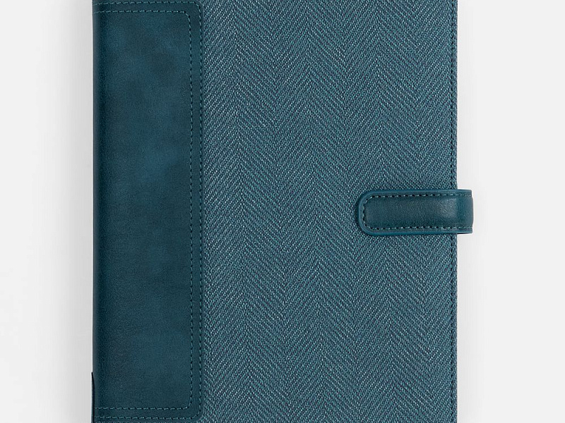 Ежедневник-органайзер Twill, недатированный, синий