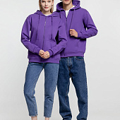 Толстовка на молнии с капюшоном Siverga Heavy 2.0, фиолетовая