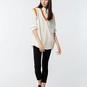 Жилет оверсайз унисекс Cornell в сумке, молочно-белый