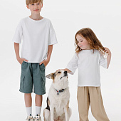 Футболка детская оверсайз Teezer, белая