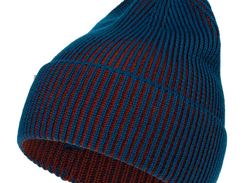 Шапка Nobilis, бирюзовая с терракотовым