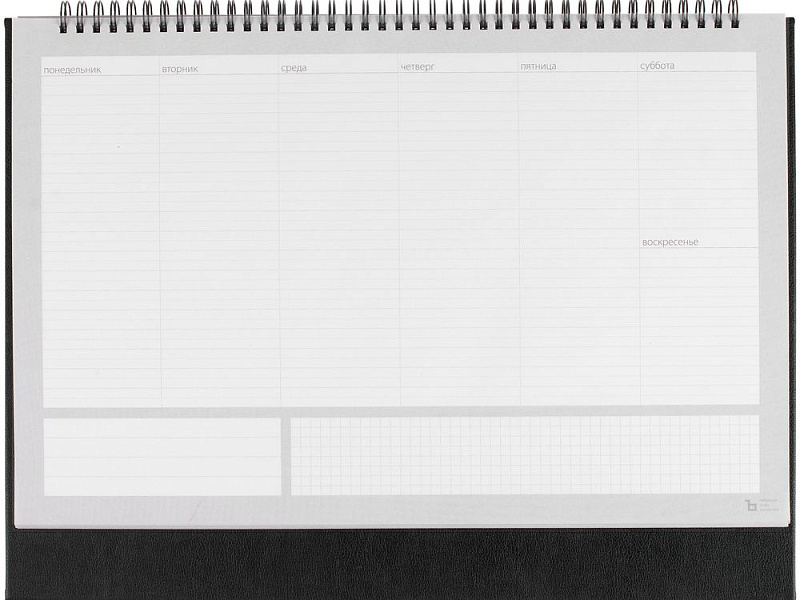 Планер настольный Petrus, черный