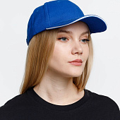 Бейсболка Buffalo, ярко-синяя с белым